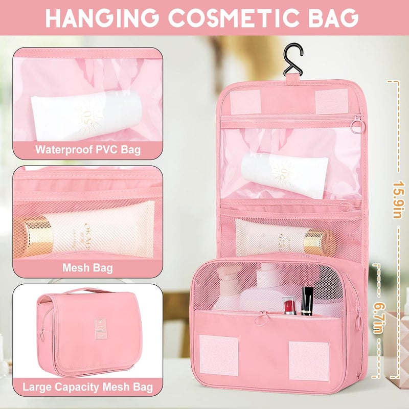 Attmu 10 Set Packing Cubes for Travel, Travel Packing Cubes with Hanging Toiletry Bag and Shoe Bag, Suitcase Luggage Organizer Bags for Travel Essentials Women Men - Image 4